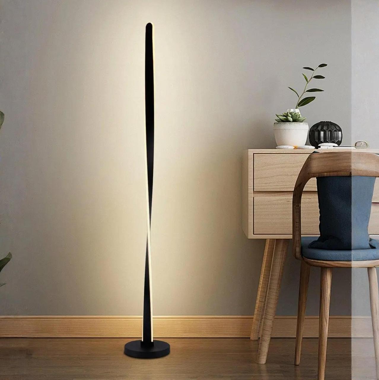 Торшер светодиодный Sirius в стиле модерн 62W 3000/4000/6000К Черный (LDD1008 BK 62W) - фото 5 Торшер светодиодный Sirius в стиле модерн 62W 3000/4000/6000К Черный (LDD1008 BK 62W) - фото 5