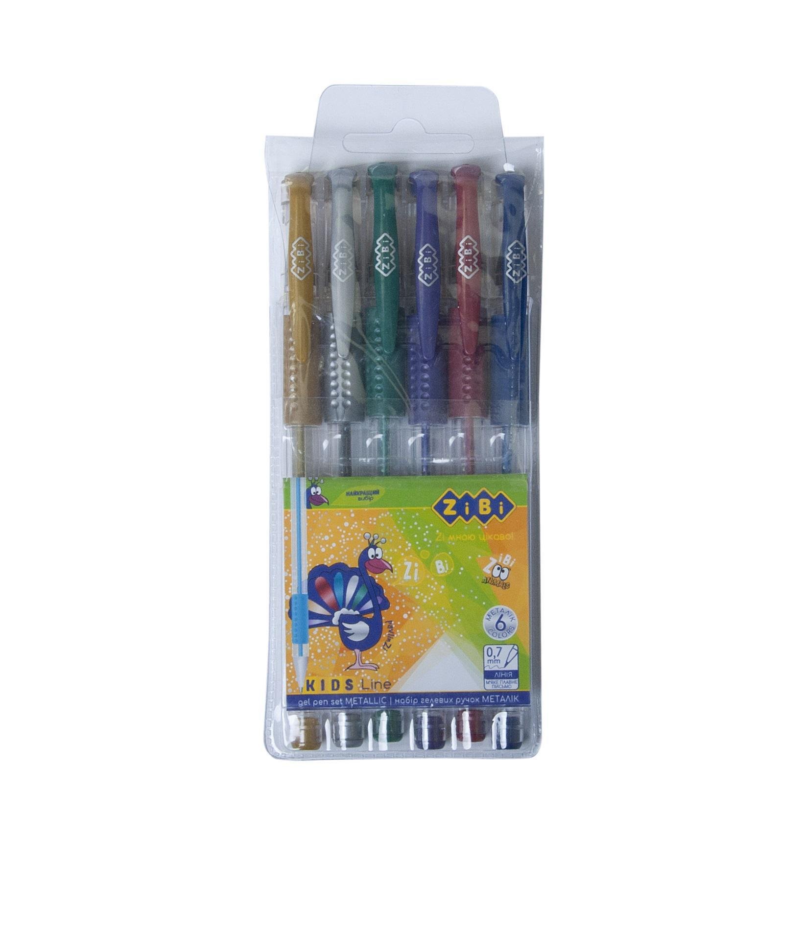 Набір ручок гелевих 6 шт. Metallic (MTT-111303)