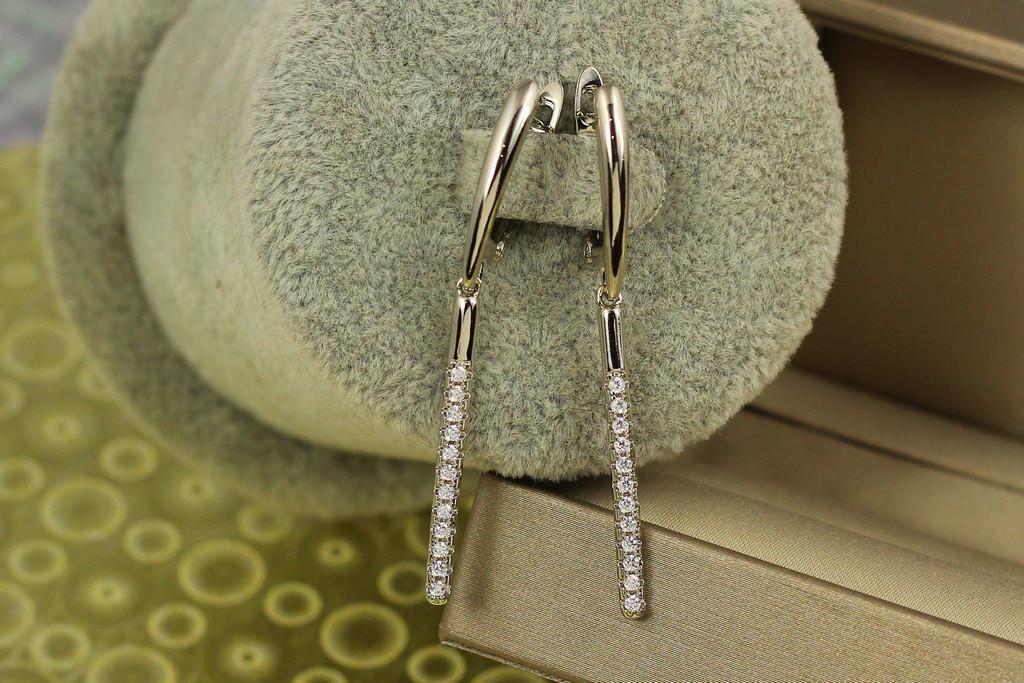 Сережки підвіски Xuping Jewelry Палички 4,5 см Сріблястий (1977337447)