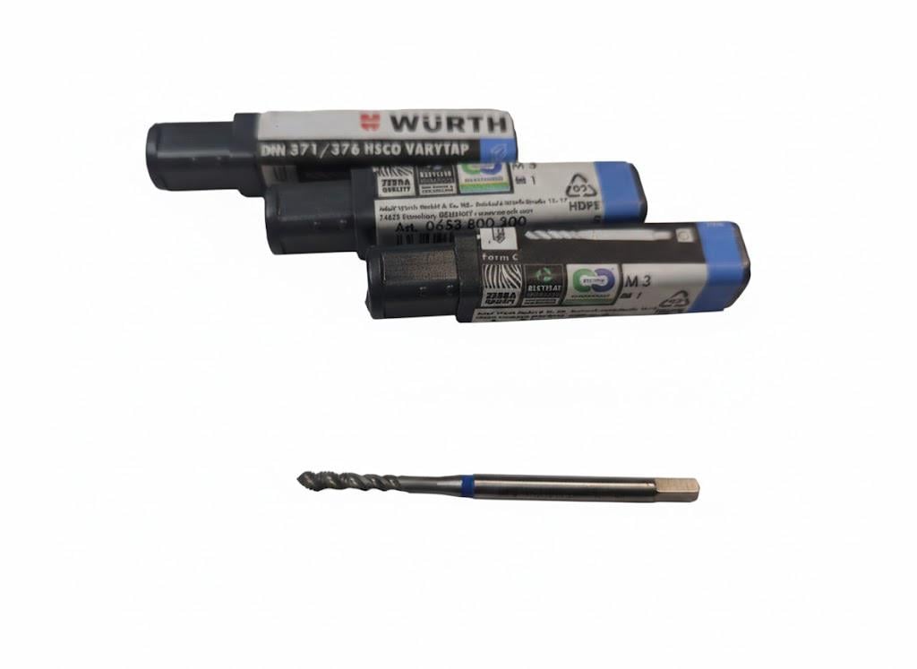 Мітчик WURTH М3 HSSCo гвинтова канавка