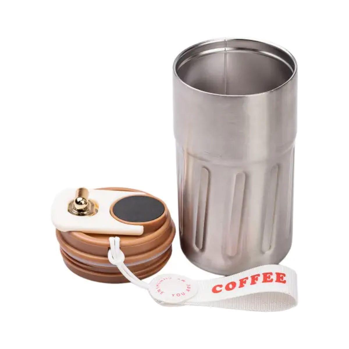 Термокружка Coffee HP-14-10BR с датчиком температуры 500 мл Коричневый (A-033260) - фото 4