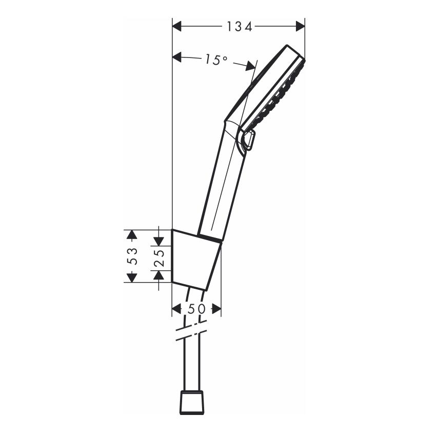 Душевая лейка Hansgrohe CROMETTA VARIO ECOSMART 26694400 Белый (30479) - фото 2