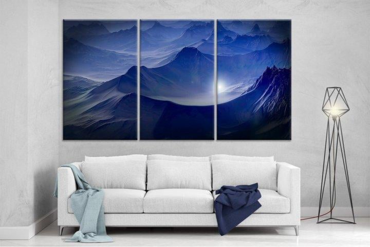 Картина модульная на холсте DK Таинственные горы 159x99 см (XL15)