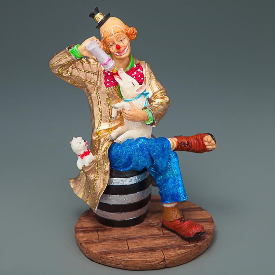 Статуетка Veronese Клоун з поросям 14 см (72296 A A)
