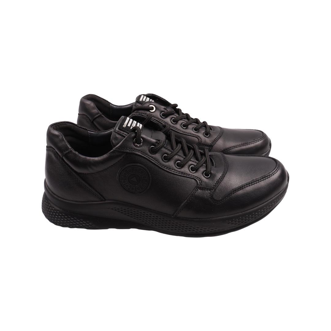 Кроссовки мужские Brionis из кожи р. 41 Черный (129-22DTS)