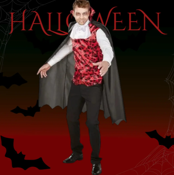 Костюм на Хэллоуин мужской Вампир XL Разноцветный (680103-XL) - фото 5