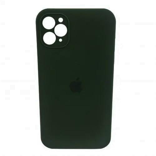 Силиконовый Чехол Накладка Закрытая Камера Silicone Case Full Camera Для iPhone 12 Pro Hunter Green Силиконовый Чехол Накладка Закрытая Камера Silicone Case Full Camera Для iPhone 12 Pro Hunter Green