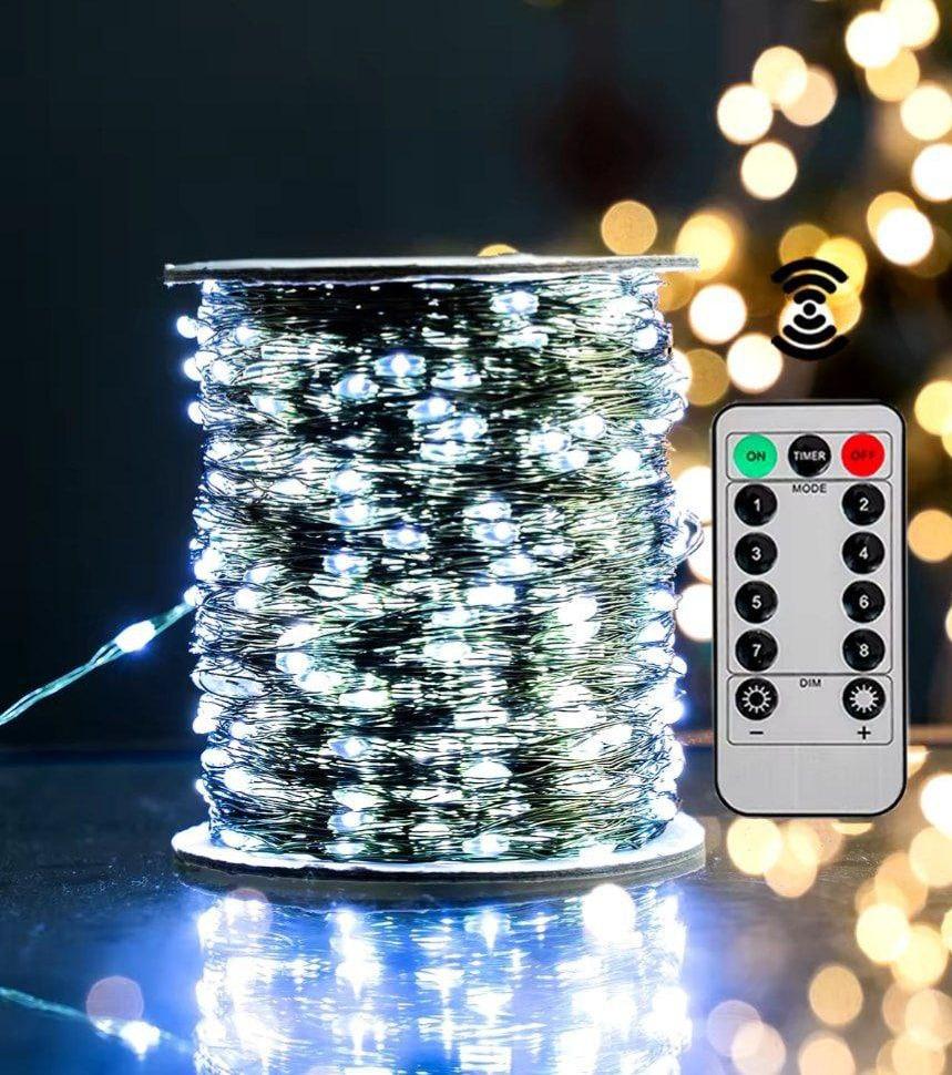 Гирлянда Роса Sofi3D з пультом 100 м 1000 Led Холодний Білий (100m-w-gr)