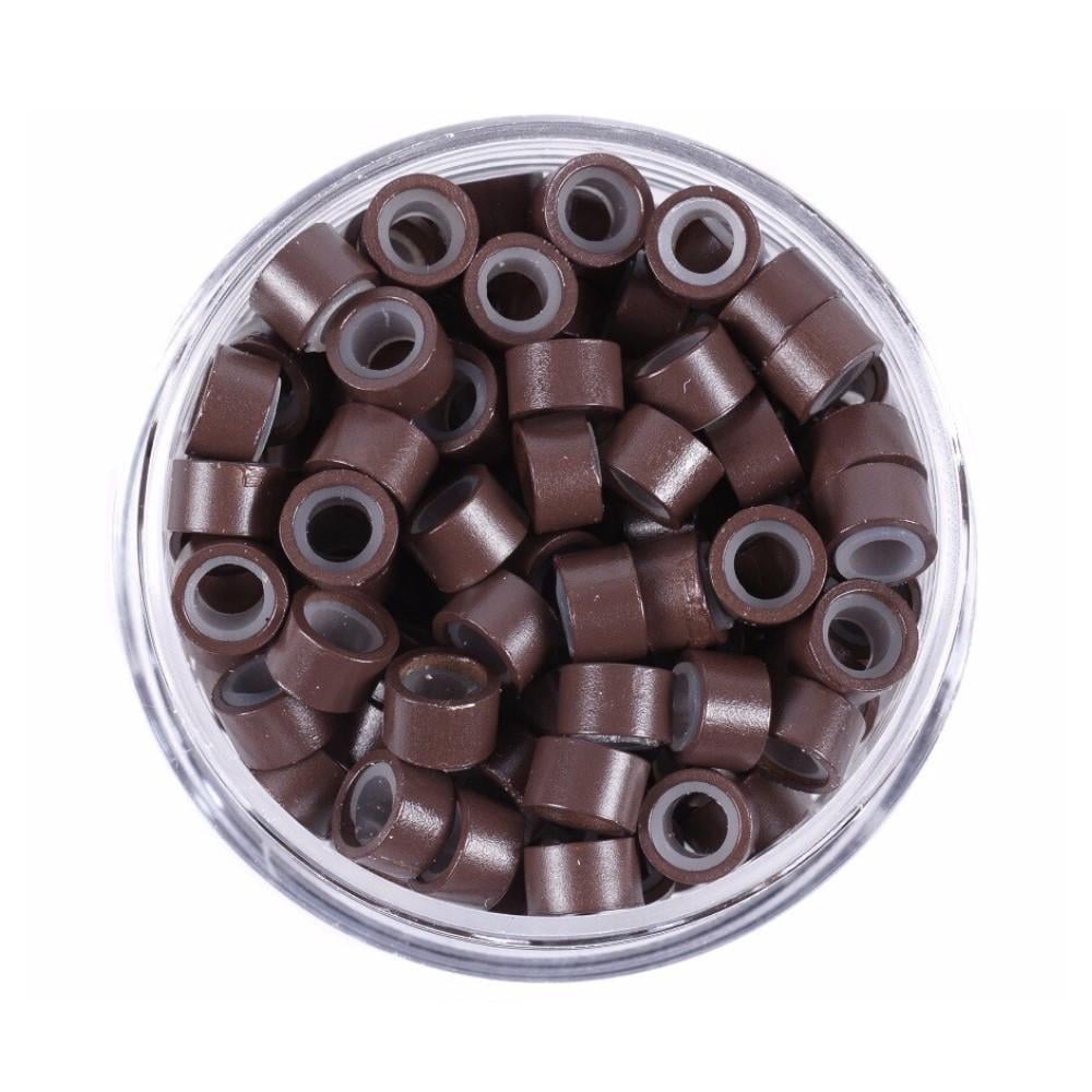 Микрокольца для холодного наращивания с силиконом 500 шт. Коричневый (1795287528) Микрокольца для холодного наращивания с силиконом 500 шт. Коричневый (1795287528)