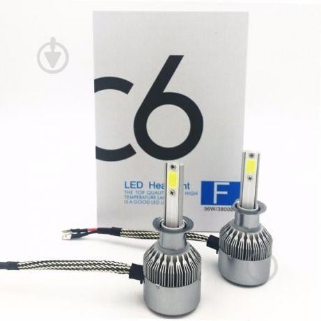 Комплект LED ламп C6 HeadLight H3 12v COB