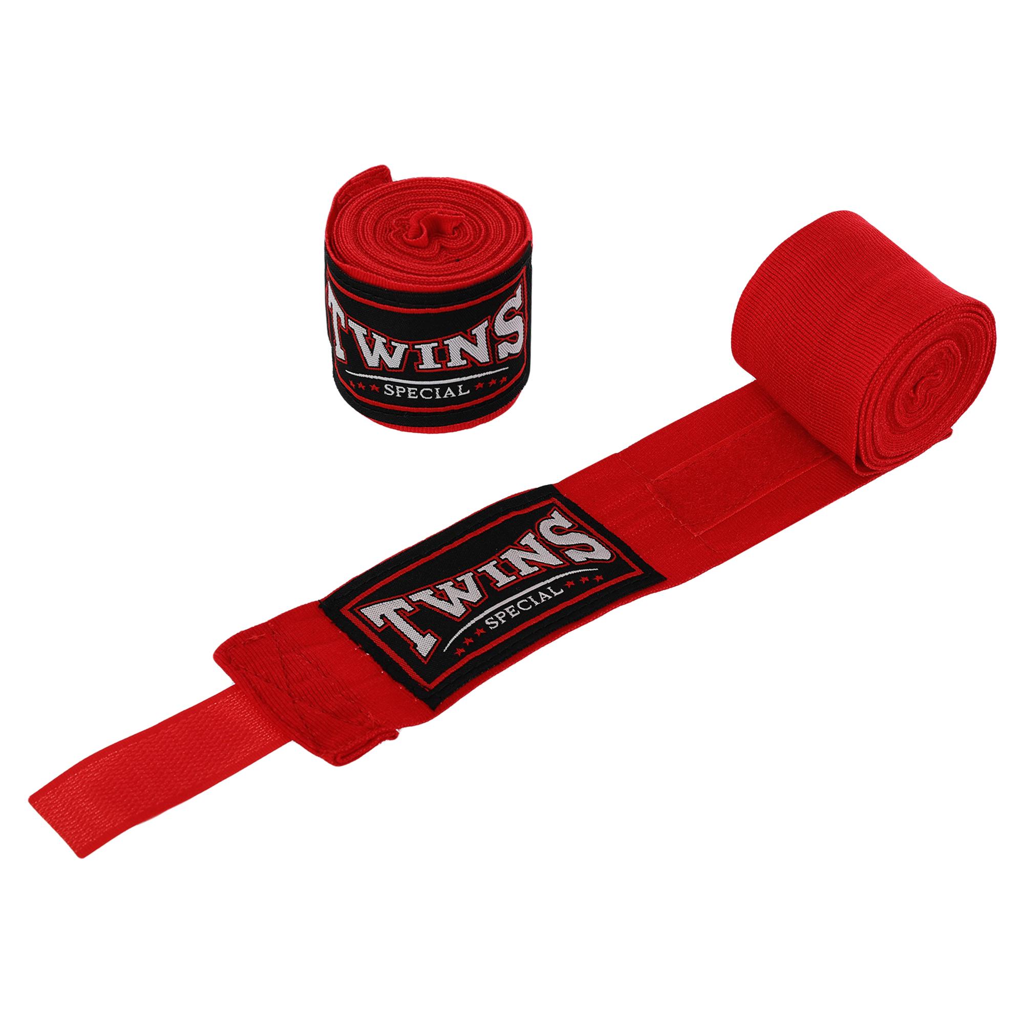 Бинты боксерские Twins TW-005P 4 м пара Красный (6936116104501)