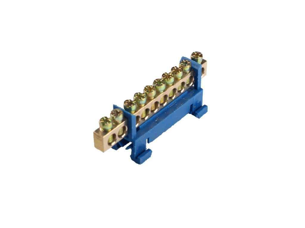 Шина нулевая Electro House 10 отверстий на DIN рейку EH-BN-10 (805915)