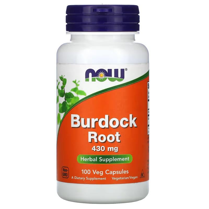 Диетическая добавка Now Foods Burdock Root Корень лопуха 430 мг 100 капс. (CO003430)