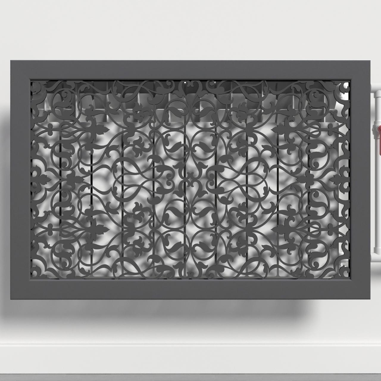 Решетка-экран на батарею SMARTWOOD 600 мм Графит (R20292106)