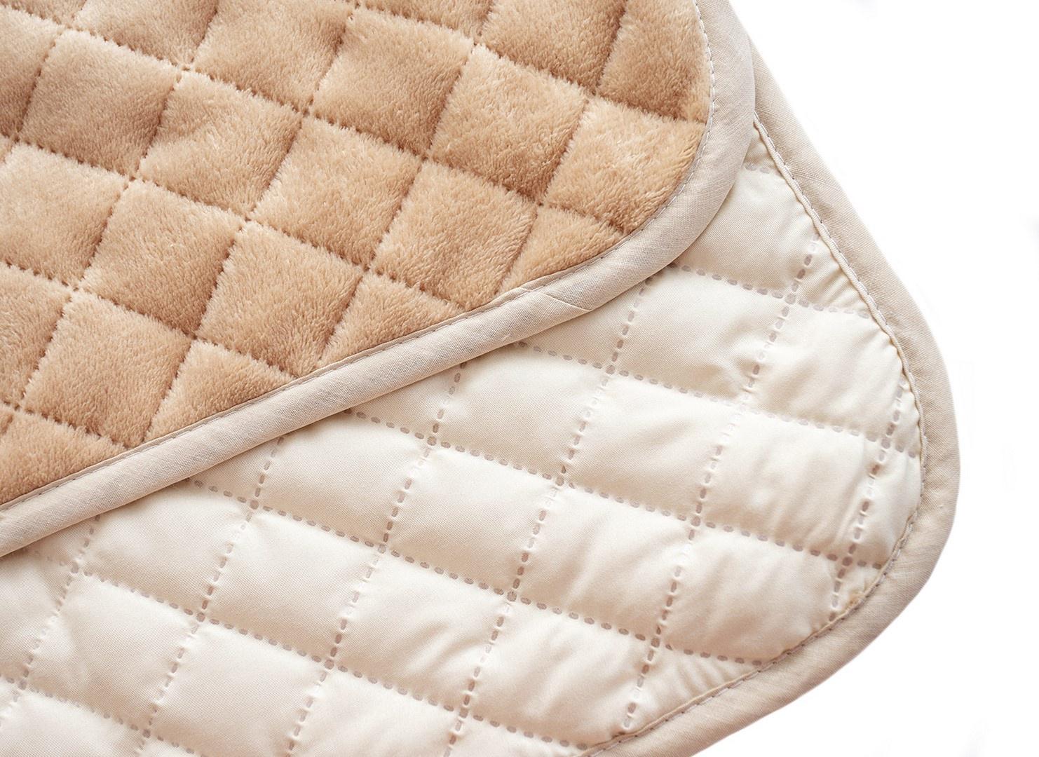 Покрывало флисовое двухстороннее Zastelli Camel/квадраты 140х205 см (22047) - фото 3 Покрывало флисовое двухстороннее Zastelli Camel/квадраты 140х205 см (22047) - фото 3