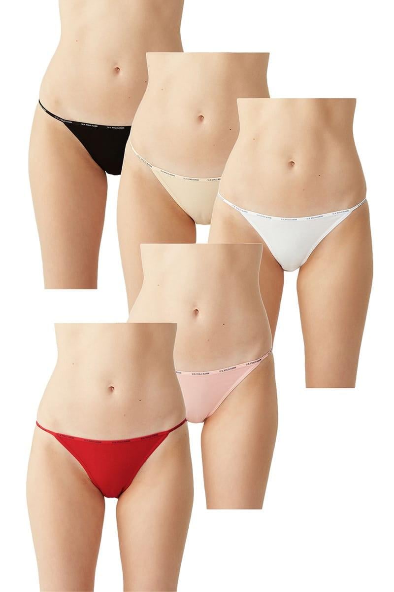 Трусики танга U.S. Polo ASSN р. 3/M 5 шт. Черный/Бежевый/Белый/Лососевый/Красный (67910) Трусики танга U.S. Polo ASSN р. 3/M 5 шт. Черный/Бежевый/Белый/Лососевый/Красный (67910)
