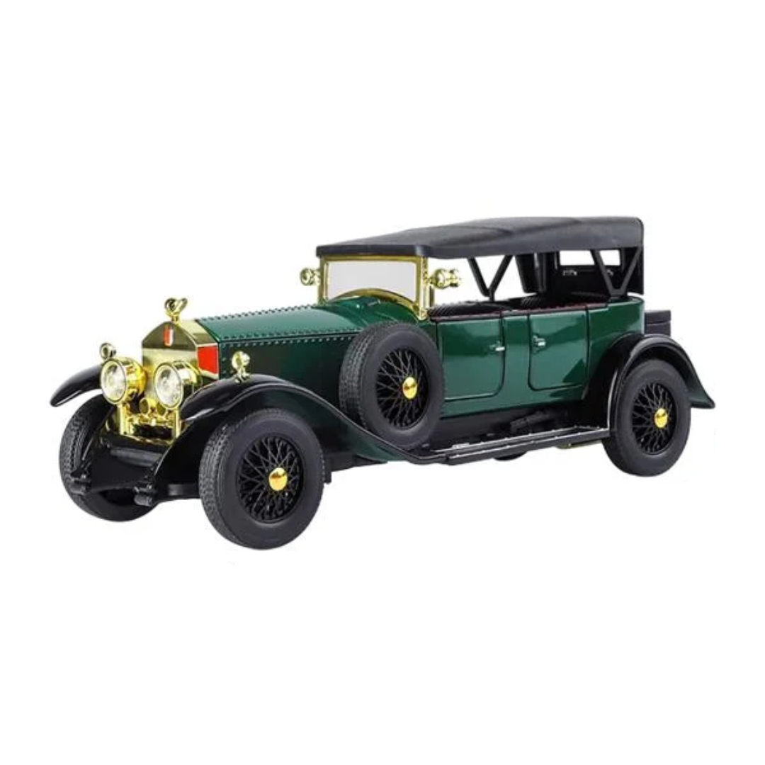 Іграшкова машинка Rolls-Royce Phantom I масштаб 1:24 зі світловими і звуковими ефектами інерційна 22х8,3х8 см Зелений (Q01073)