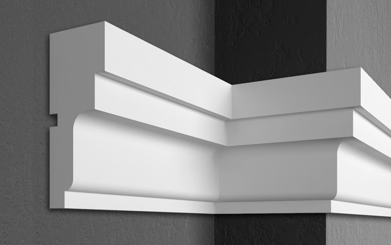 Карниз Prestige decor MC 165 без покрытия 150x60 мм 2000 мм (12370340)