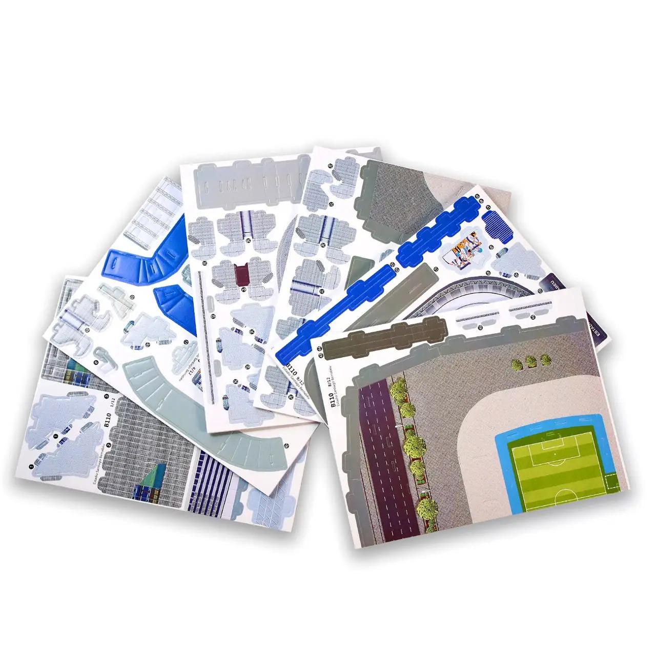 Пазли 3D Стадіон Santiago Bernabéu футбольний клуб Реал Мадрид тривимірний конструктор-головоломка для дітей на 139 деталей - фото 2