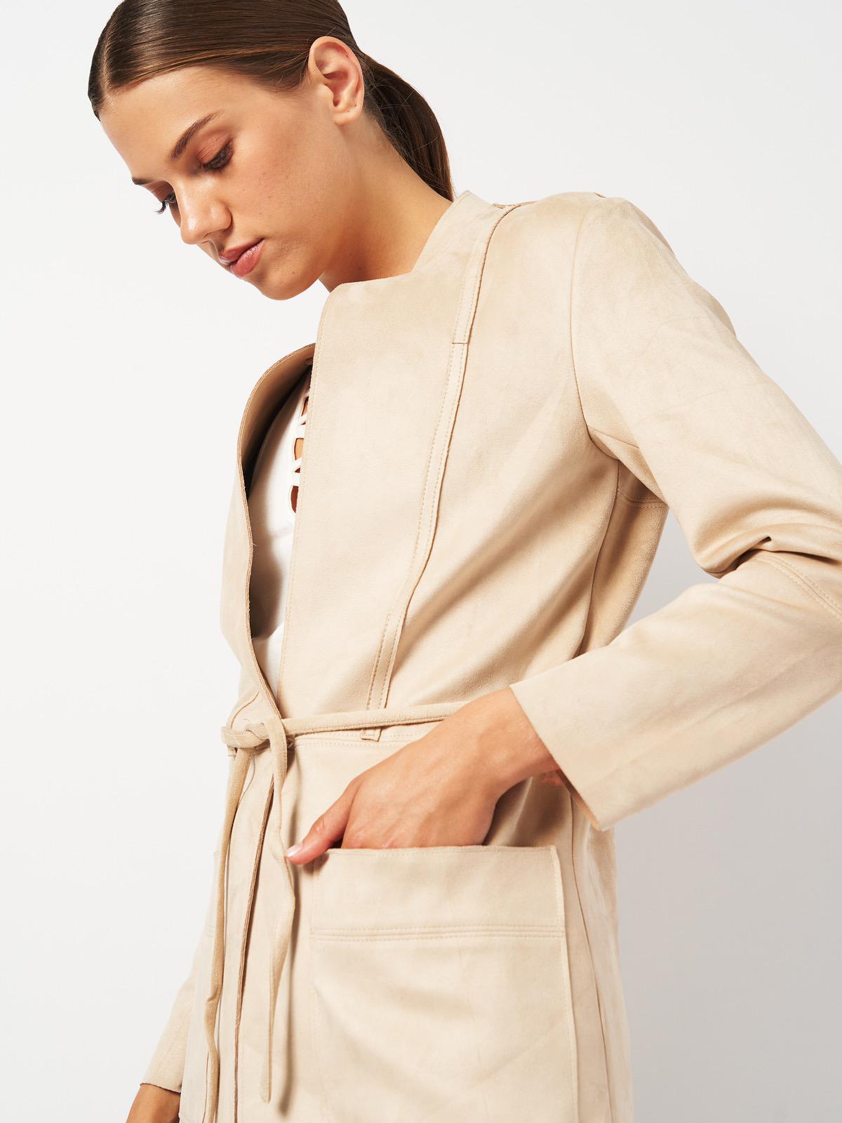 Пальто р. 34 Светло-бежевый (8158482ral) - фото 4 Пальто р. 34 Светло-бежевый (8158482ral) - фото 4