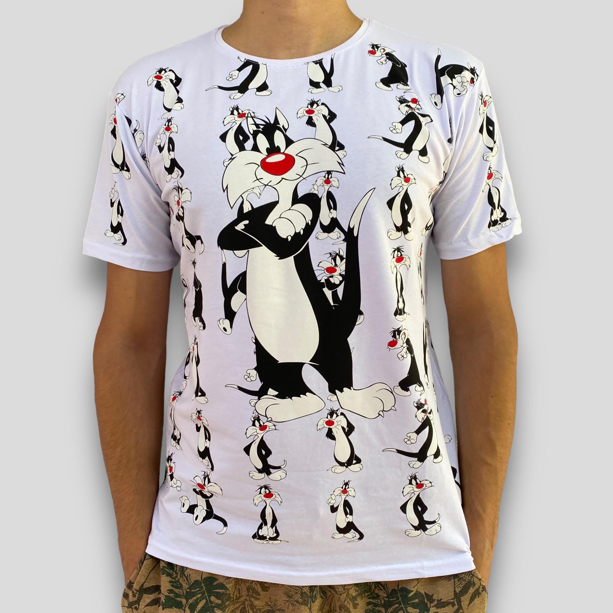 Футболка мужская Moranni кот Сильвестр XL Белый (8216)