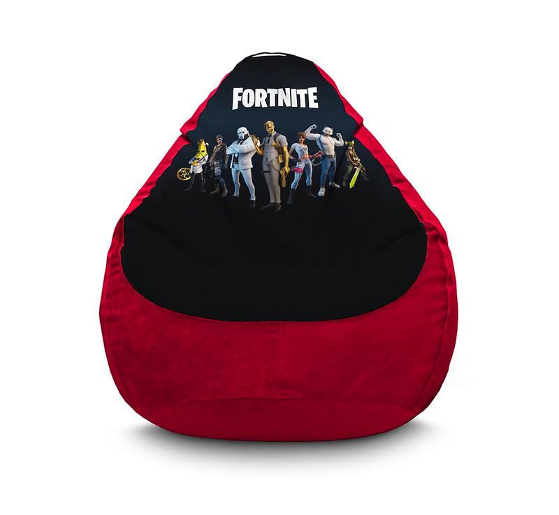 Кресло мешок iPuff Fortnite Golden Midas Флок XXXL 100х135 см Бордовый