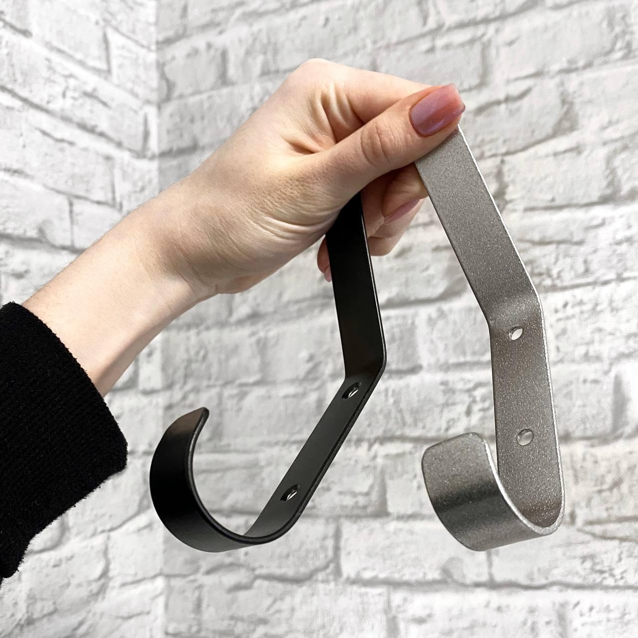 Гачок настінний для одягу Krei металевий Чорний Н 145 мм (КК3002) - фото 2 Гачок настінний для одягу Krei металевий Чорний Н 145 мм (КК3002) - фото 2