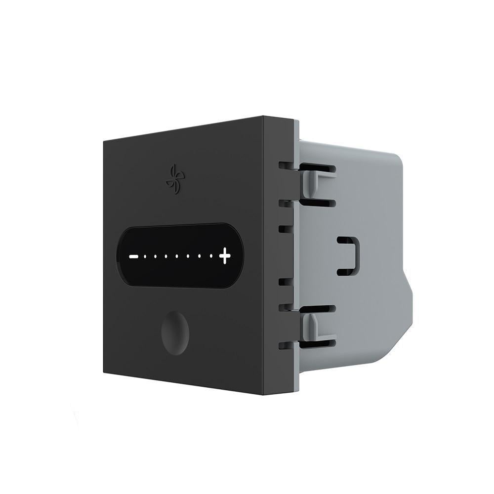 Умный механизм Livolo ZigBee Сенсорный регулятор скорости вентилятора Черный (VL-FC1GZ-2BP)