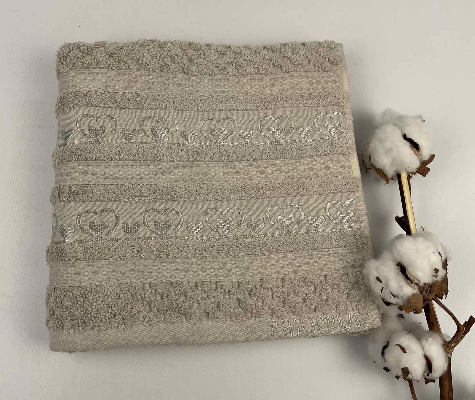 Рушник Philippus Air Cotton Vegas Е880 50x90 см Бежевий (CN30998) - фото 1 Рушник Philippus Air Cotton Vegas Е880 50x90 см Бежевий (CN30998) - фото 1