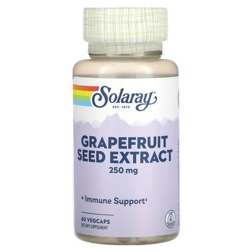 Грейпфрутовые косточки GSE Solaray Grapefruit Seed Extract 250 мг 60 VegCaps (SOR-08520)
