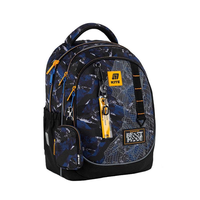 Рюкзак школьный KITE Education Beast Mode 38x28x16 см 18 л Черный (K25-700M-4)