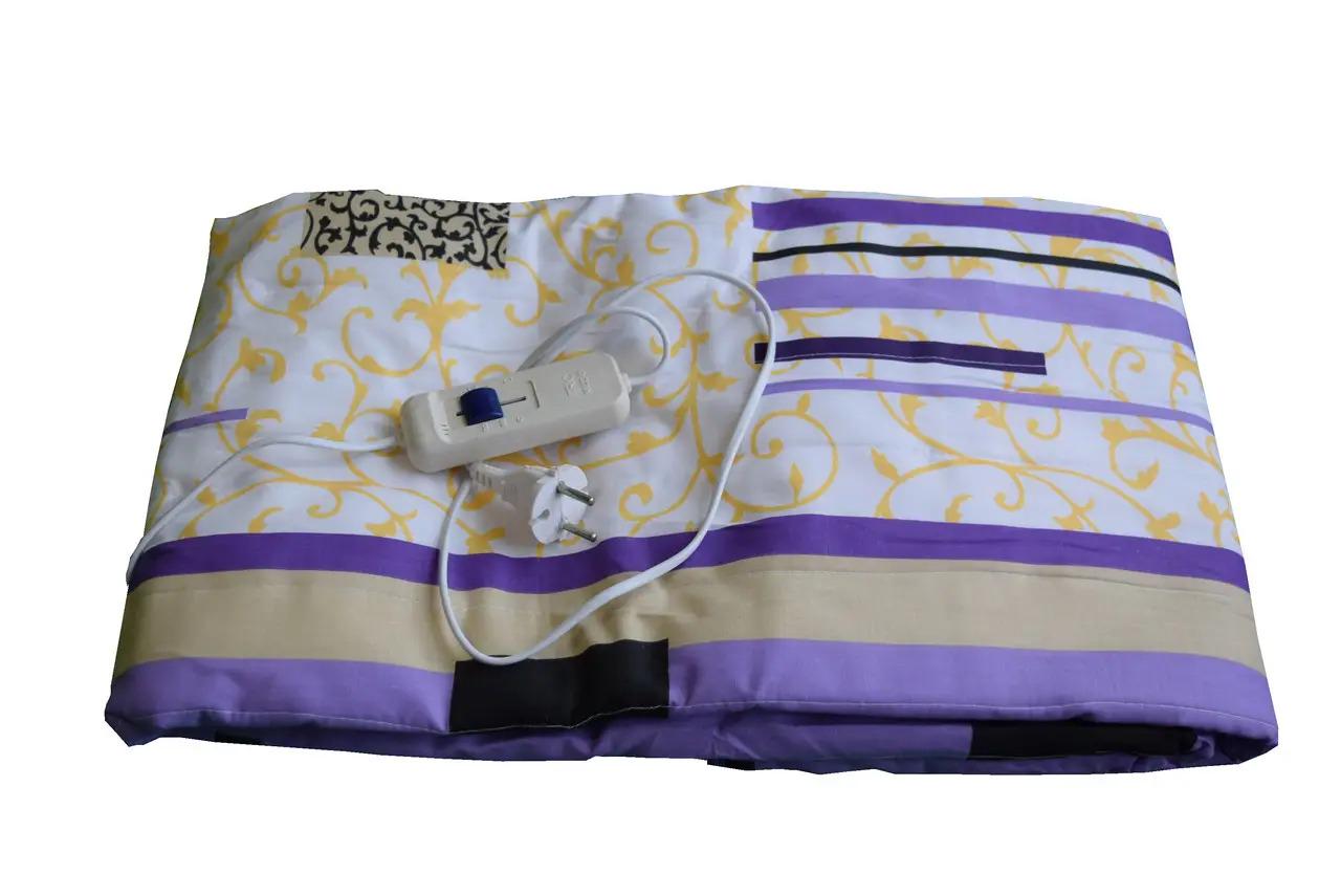 Простынь с подогревом 150х120 см с цветами Бело-фиолетовый (1007885-Other-2)