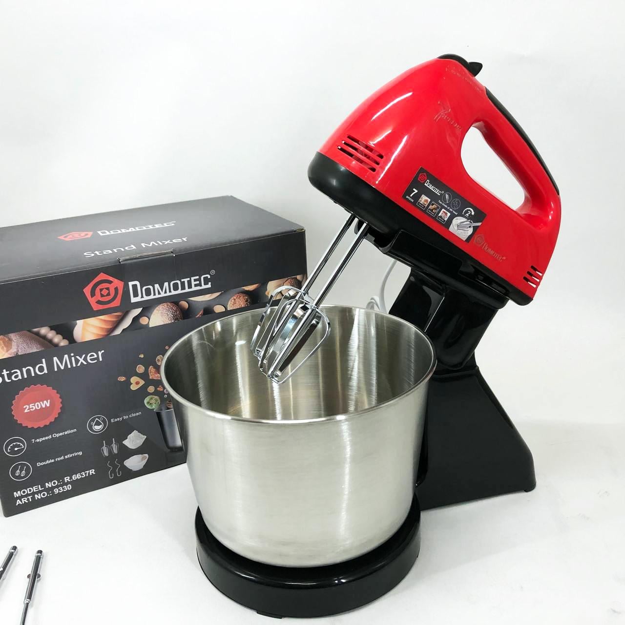 Міксер ручний з чашею Domotec R6637R 2 л 250 W