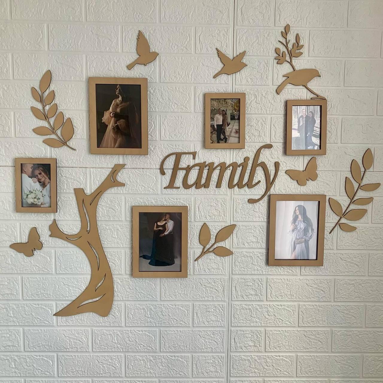 Фоторамка Plywood Present Родинне дерево Family (00016)
