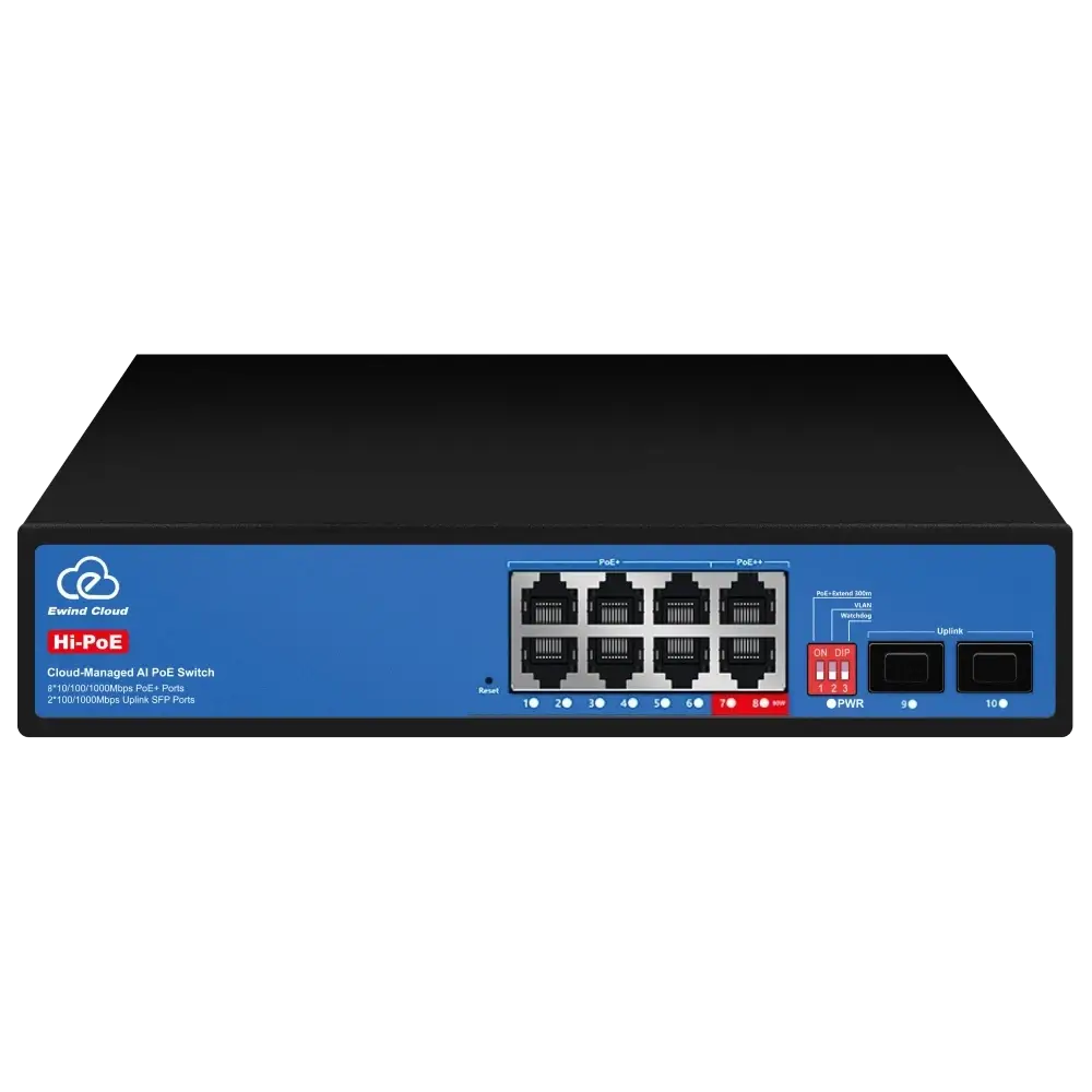 Коммутатор 10 портов облачно управляемый Ewind EW-ES3010FGSH-AP AI PoE