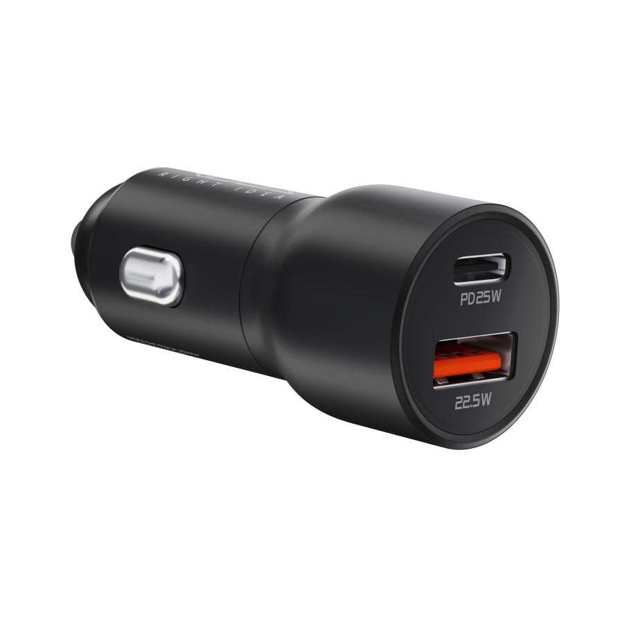 Зарядное устройство автомобильное Ridea RCC-30114 QPow 1хUSB-A/1хUSB-C PD/QC/PPS 47.5 Вт Type-C (37765108)