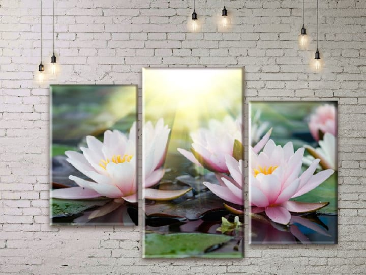 Картина модульная ArtStar Кувшинки ADFL0111 120х180 см 3 части
