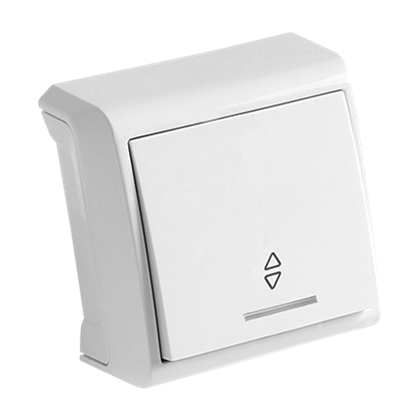 Выключатель одноклавишный VIKO Vera проходной с подсветкой Белый (28749750)