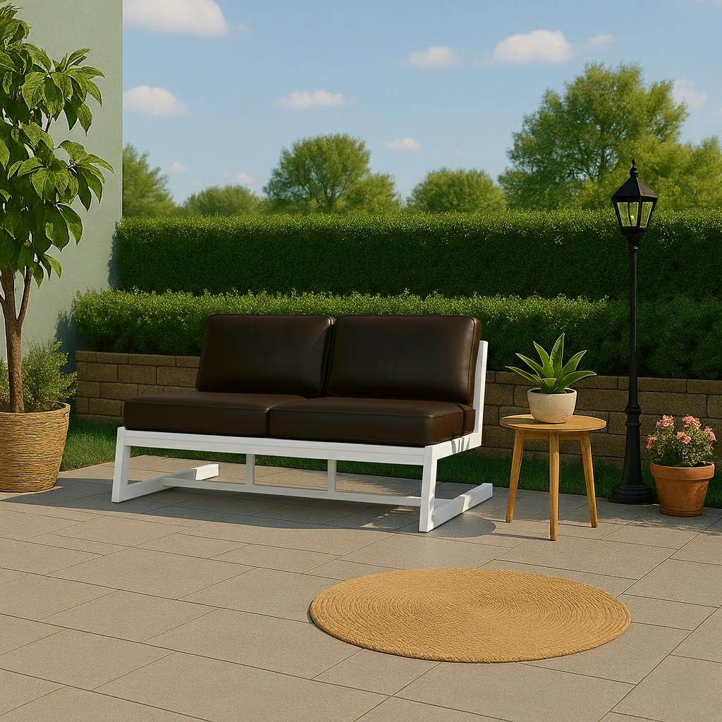 Диван металевий AVVS tech Атлас вуличний лофт екошкіра 156 см Коричневий/Білий (30222933) - фото 4 Диван металевий AVVS tech Атлас вуличний лофт екошкіра 156 см Коричневий/Білий (30222933) - фото 4