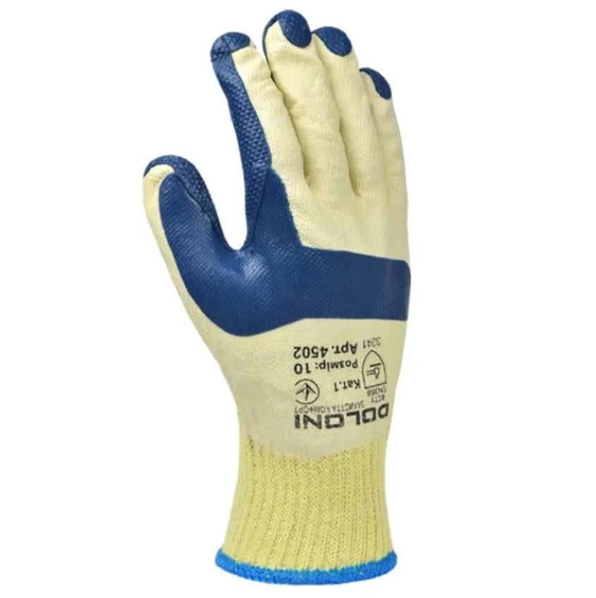 Рукавички Doloni Люкс прогумовані в'язаний манжет для скла Синій (20144) - фото 2