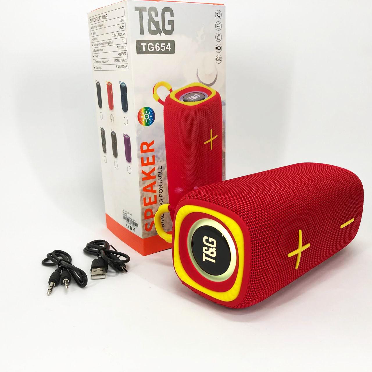 Колонка портативна з підсвічуванням TG654 8W Червоний - фото 15