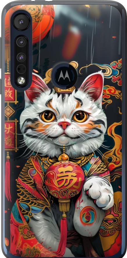 Чехол на Motorola One Macro China Cat v2 (6135u-1812-42517)