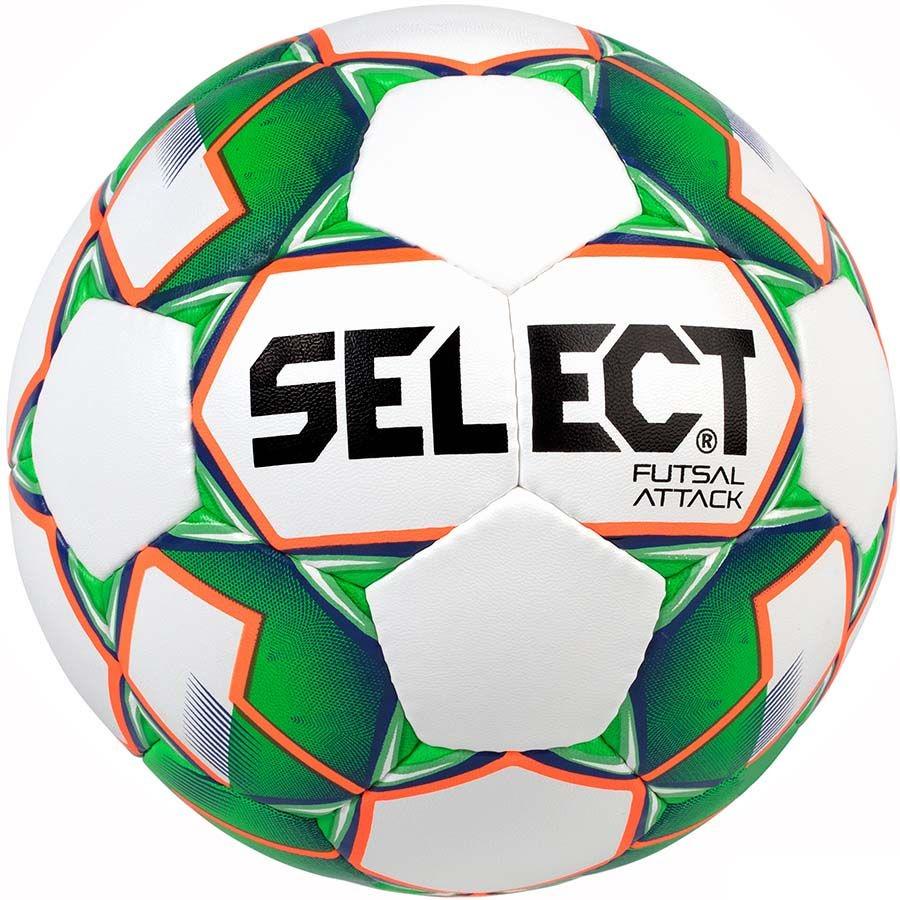 М'яч Select Futsal Attack футзальний р. 4 Біло-зелений (107343-046)