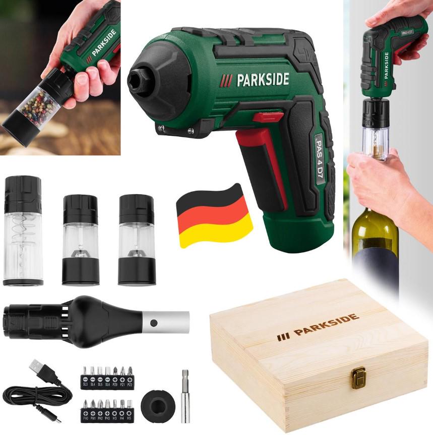 Шуруповерт PARKSIDE PAS 4 D7 с 4 насадками для гриля 4V 10Nm (23758772) - фото 2
