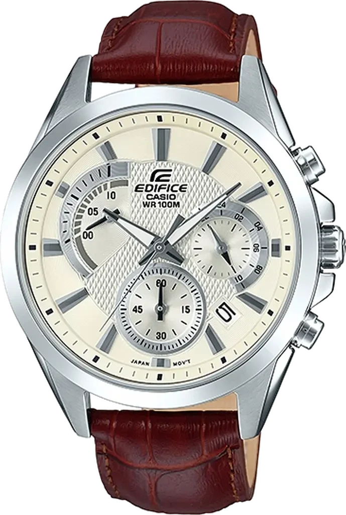 Наручные часы мужские Casio Edifice EFV-580L-7A со стальным корпусом/водозащитой 100 м Белый (3100234217)