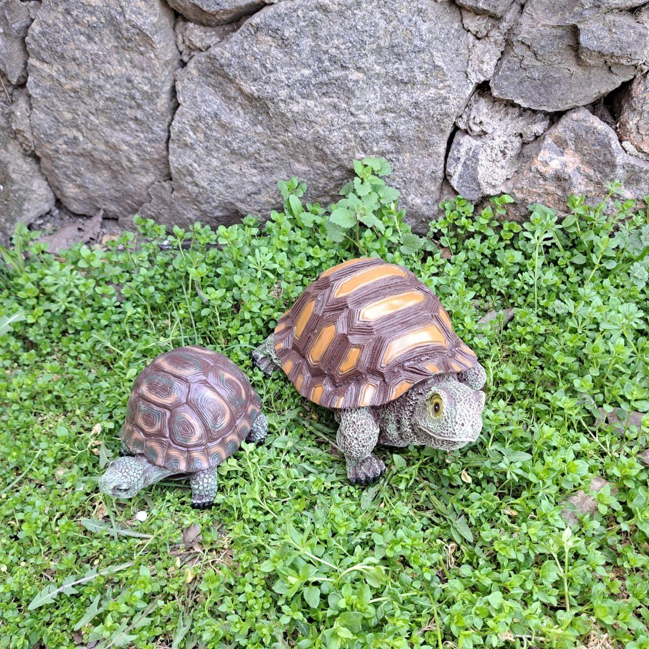 Комплект садовых фигур Семья черепах №4 (4313) - фото 4 Комплект садовых фигур Семья черепах №4 (4313) - фото 4