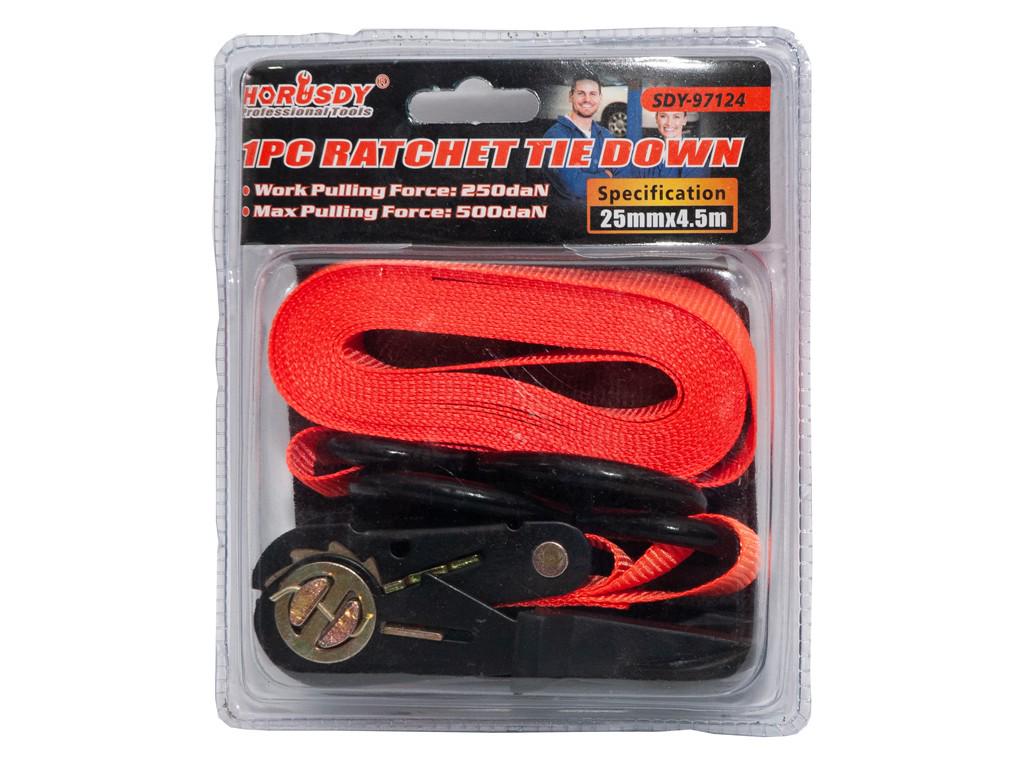 Затягуючий ремінь ХОРУСДИ 250/500 кг 4,5 м багажна краватка (AN005499) Затягуючий ремінь ХОРУСДИ 250/500 кг 4,5 м багажна краватка (AN005499)
