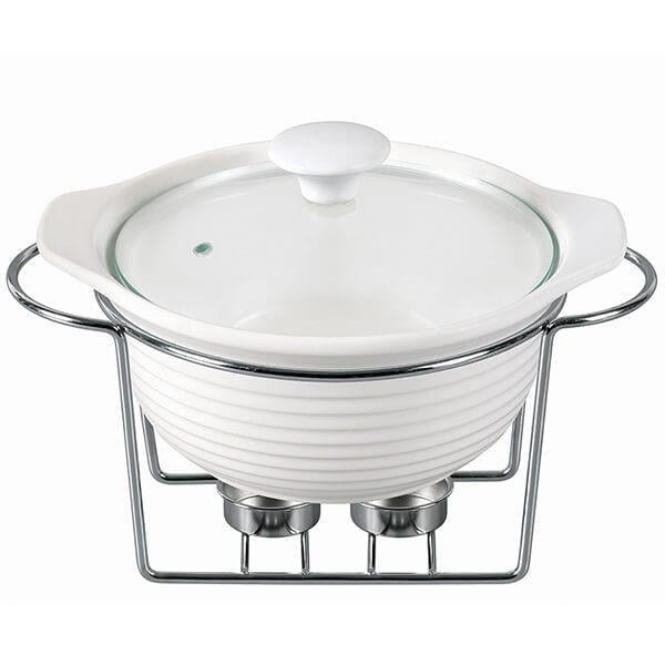 Мармит Maestro круглый 2,2 л d 28,7 см жаропрочное стекло (11160-72 MR) - фото 1