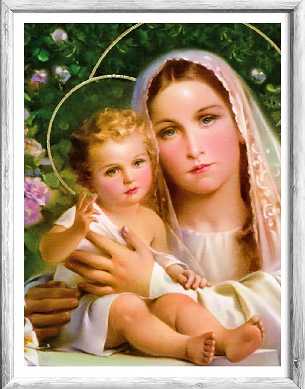 Набір алмазної вишивки Діва з немовлям 36x46 см (АЛК-208)