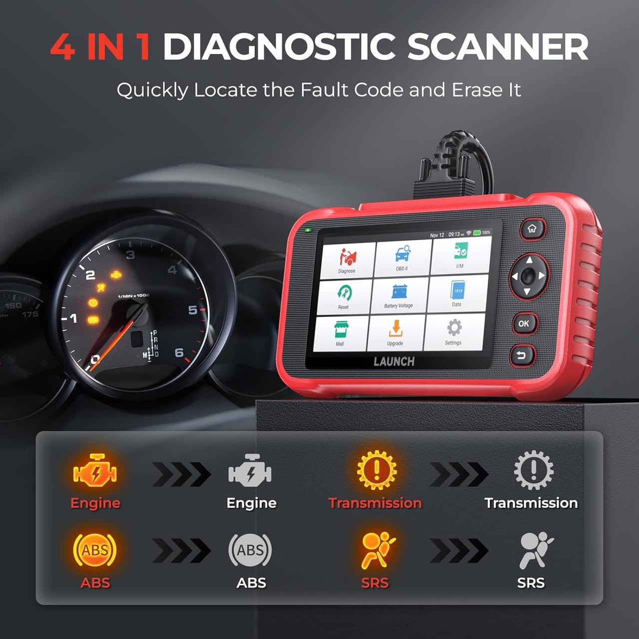 Автосканер LAUNCH CRP-123i V2.0 Creader Premium (OBDII, русский язык) (1697181441) - фото 5 Автосканер LAUNCH CRP-123i V2.0 Creader Premium (OBDII, русский язык) (1697181441) - фото 5